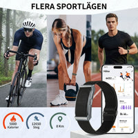 Lume 2.0 – Smart Fitness Armband med Puls, Steg & Sömnmätning