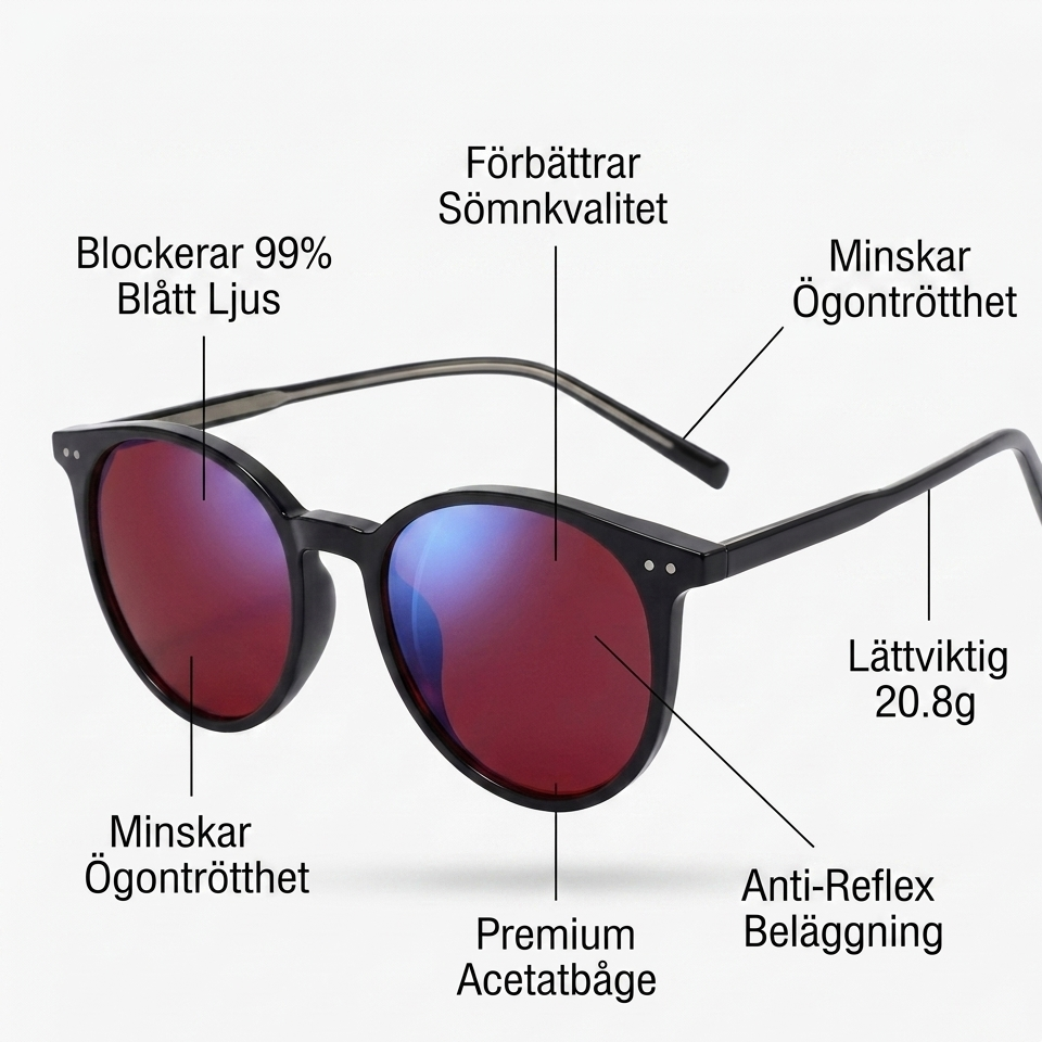 Lunéra – Blåljusglasögon för bättre sömn och återhämtning